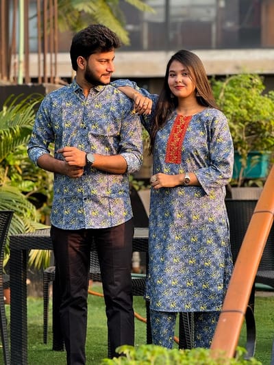 Premium Shirt Three Piece Couple Set - Image 3