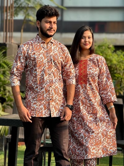 Premium Shirt Three Piece Couple Set - Image 9