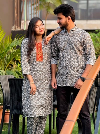 Premium Shirt Three Piece Couple Set - Image 14