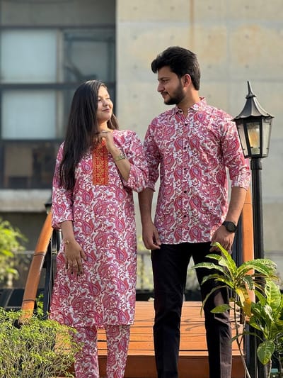 Premium Shirt Three Piece Couple Set - Image 11