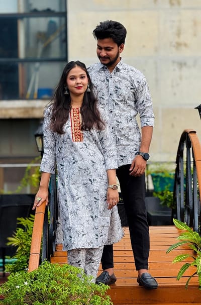 Premium Shirt Three Piece Couple Set - Image 7