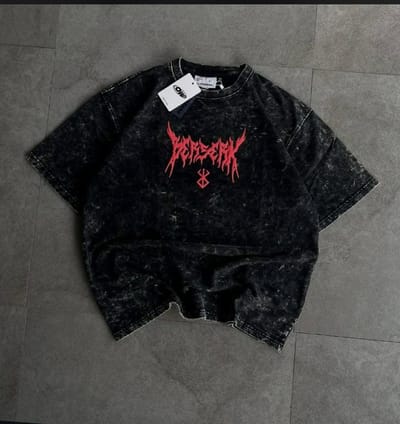 Premium Acid Wash Drop Shoulder T-Shirt - Image 1