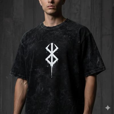 Premium Acid Wash Drop Shoulder T-Shirt - Image 9