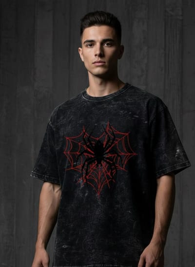 Premium Acid Wash Drop Shoulder T-Shirt - Image 12