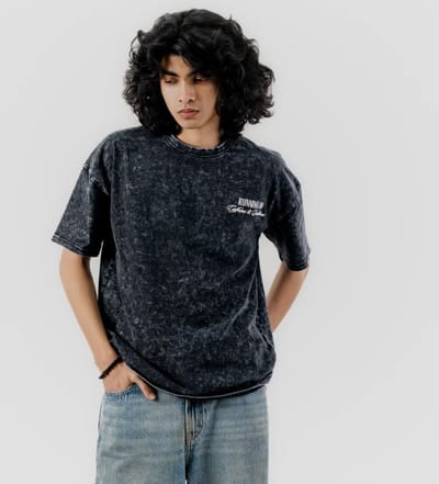 Premium Acid Wash Drop Shoulder T-Shirt - Image 13