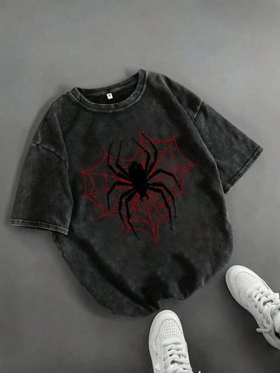 Premium Acid Wash Drop Shoulder T-Shirt - Image 2