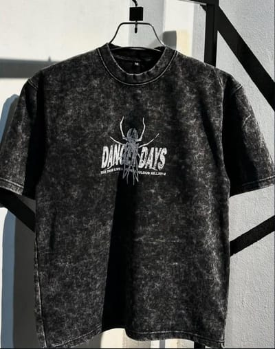 Premium Acid Wash Drop Shoulder T-Shirt - Image 3