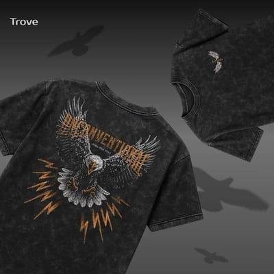 Premium Acid Wash Drop Shoulder TShirt - Image 1