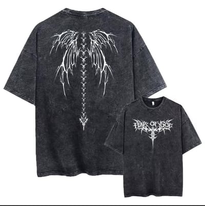 Premium Acid Wash Drop Shoulder TShirt - Image 12