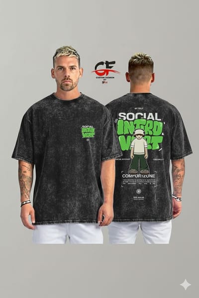 Premium Acid Wash Drop Shoulder TShirt - Image 16