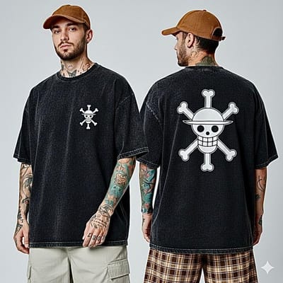 Premium Acid Wash Drop Shoulder TShirt - Image 8