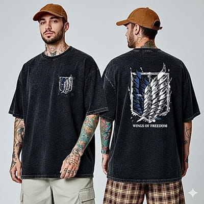 Premium Acid Wash Drop Shoulder TShirt - Image 9