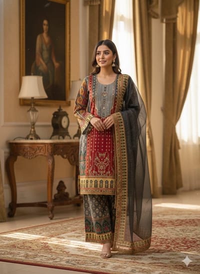 Digital Print Three Piece - Image 1