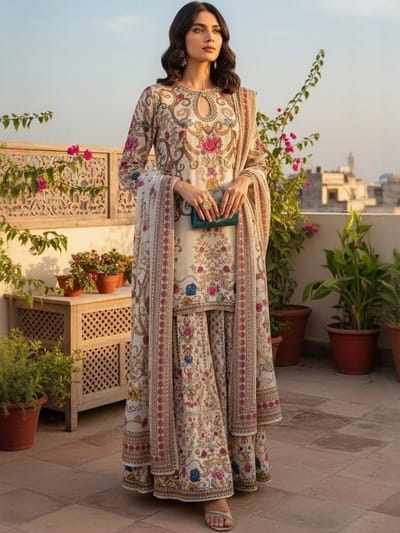 Eid Special Digital Print Three Piece - Image 4