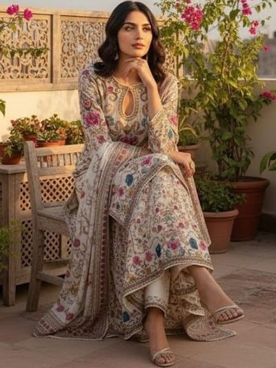 Eid Special Digital Print Three Piece - Image 1