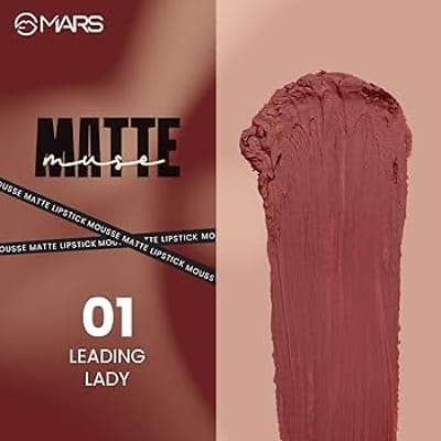 Mars Liquid mousse lipstick: Shade 01 (Leading Lady) - Image 2