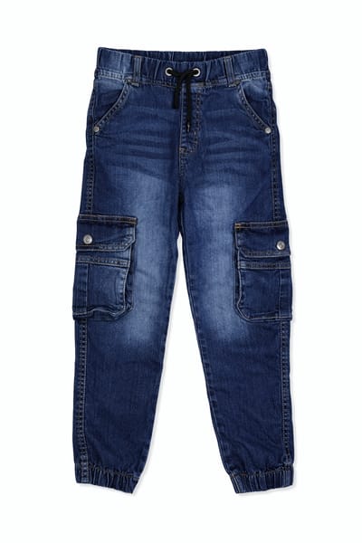 Kids Denim Cargo Pant - Image 1
