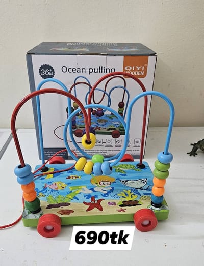 Pulling Montasory intelligence toy