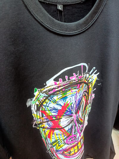 Psycho Pop // Unisex // Black Oversized tee - Image 3