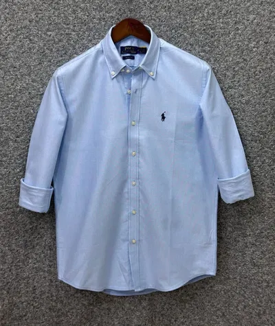 Polo Ralph Lauren Sky Blue Slim Fit Oxford Cotton Shirt
