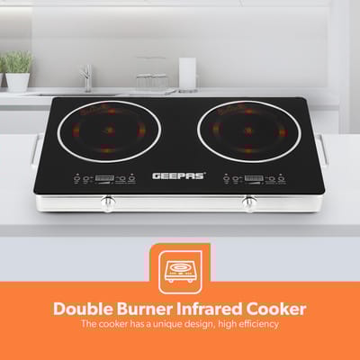 Geepas GIC6131S Double Infrared Cooker – 3600W