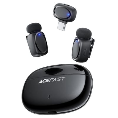 Acefast R2 Wireless Lavalier Microphone – Dual Mic
