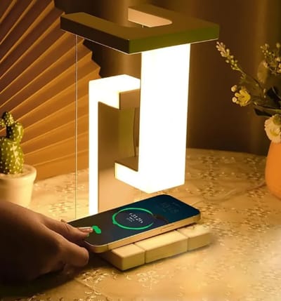 Anti-Gravity LED Desk Lamp with Wireless Charger