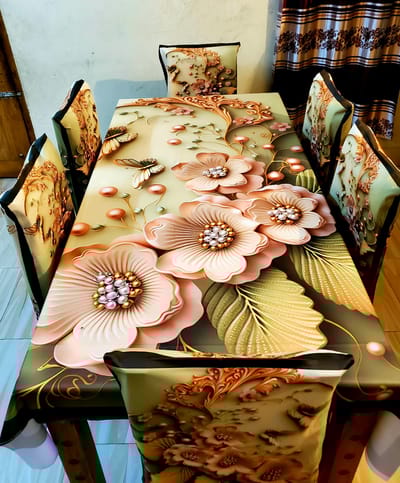 3D Digital Printed Dining Chair Table Cover