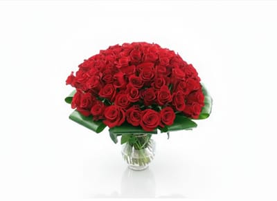 100pcs Red Rose With Glasses