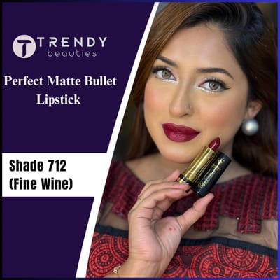 Trendy Beauties Bullet Lipstick - 712 (Fine Wine)
