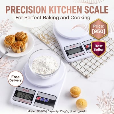 ⚖️ Digital Kitchen Weight Machine (10KG) ⚖️