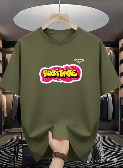 Positive Splash Print Oversized T-Shirt