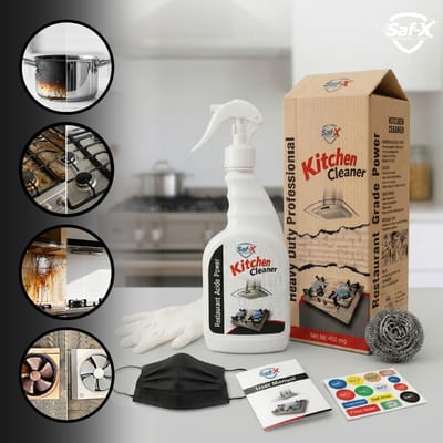 SafX Professional Kitchen Cleaner | Heavy Duty Grease & Stain Remover (450ml)