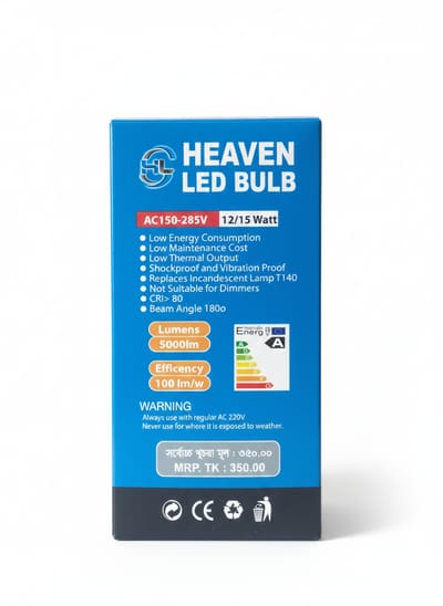 Heaven LED Bulb (12/15 Watt) – High Efficiency & Energy Saving