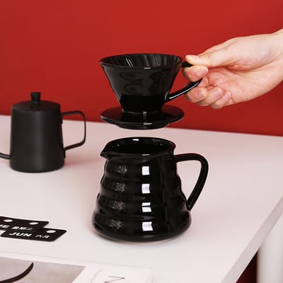 V60 Cloud Pot Colourig Ceramic 520 ml With Ceramic Dripper