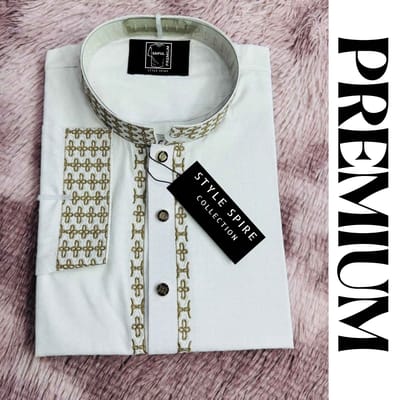 Premium Slim Fit Semi-Formal Panjabi
