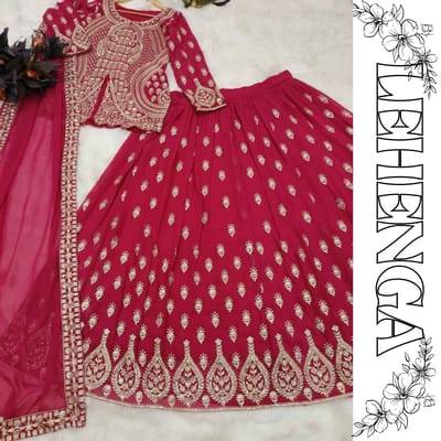 Women’s Wedding Lehenga Set in Bangladesh – Premium Embroidered Design