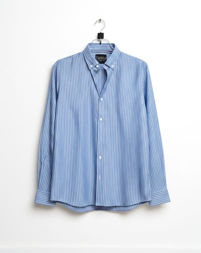 Sky Blue And White stripe Shirt - Image 1