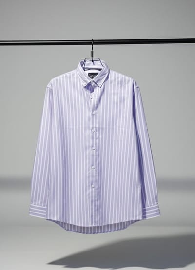 Light Lavender And White Stripe Shirts - Image 1