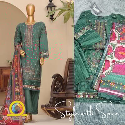 3 Piece Stitched SADABAHAR Premium Embroidered Printed Lawn Collection - Image 2