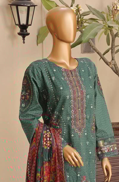 3 Piece Stitched SADABAHAR Premium Embroidered Printed Lawn Collection - Image 1