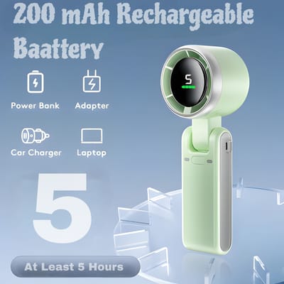 Green colour portable high speed turbo fan