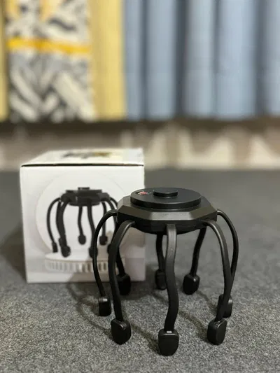 HEGRUS Electric Octo-pus Claw Head Scalp Massager 3 Modes Vib-ration Massage The-rapeutic Head Scra-tcher Relief Head Fatigue Improve Sleep Octo-pus Head Vib-ration Relaxing Massager (P-3169)