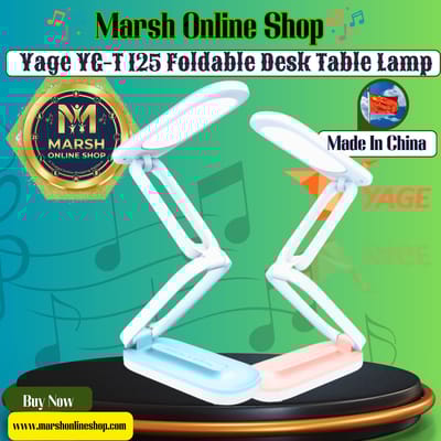 👉🔰YAGE YG-T125 LED Rechargeable Eye Protection Touch Control Flexible LED Lamp