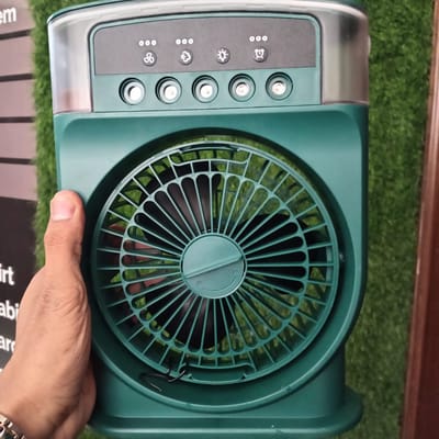 3 In 1 Air Cooling USB Fan with LED Night Light Water Fan - Image 4