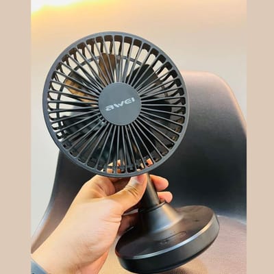Awei F29 Compact Strong Wind Rechargeable Fan Desktop Silent Fan - Image 2