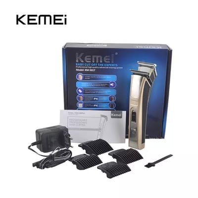 KEMEI KM-5017 Rechargeable Hair Clipper & Beard Trimmer For Men - Image 1
