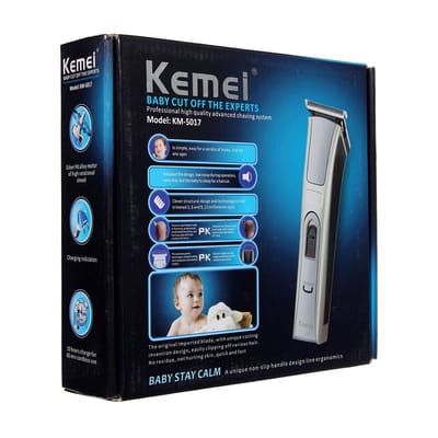 KEMEI KM-5017 Rechargeable Hair Clipper & Beard Trimmer For Men - Image 3