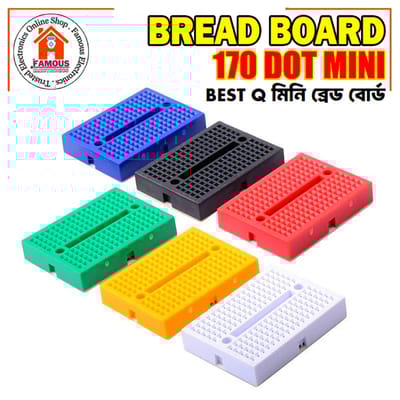 1PCS Mini Breadboard Solderless SYB-170 PCB Circuit Board Test Board White Black Red Yellow Blue Green DIY Kit