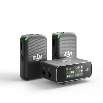 DJI Mic 2 (2 TX + 1 RX + Charging Case) Dual-channel Wireless Microphone
